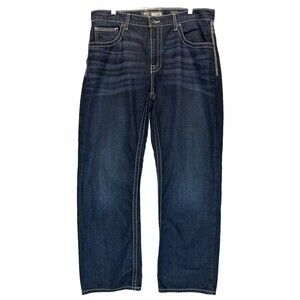BKE Men's Bootcut Jeans - Dark Blue